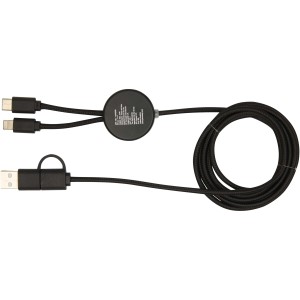 Chechia gyorstöltő- és adatkábel, 150 cm, 27W, fekete (vezeték, elosztó, adapter, kábel)