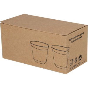 Duo RCS rozsdamentes acél kávéskészlet, 80 ml, ezüst (pohár)