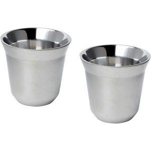 Duo RCS rozsdamentes acél kávéskészlet, 80 ml, ezüst (pohár)