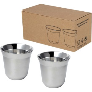 Duo RCS rozsdamentes acél kávéskészlet, 80 ml, ezüst (pohár)