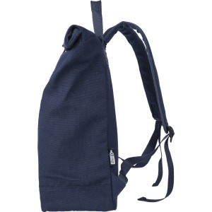 Rolltop hátizsák újrahasznosított anyagból, kék (hátizsák)