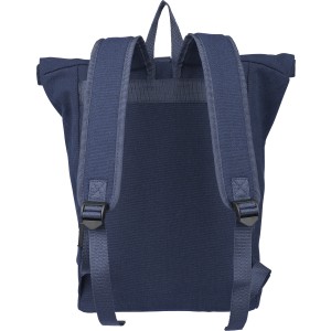 Rolltop hátizsák újrahasznosított anyagból, kék (hátizsák)
