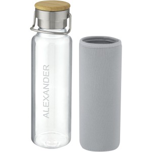 Thor üvegpalack neoprén tokkal, 660 ml, szürke (vizespalack)